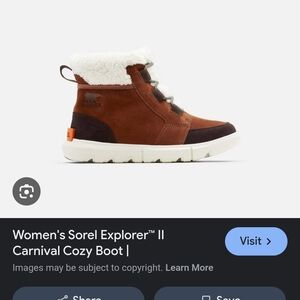 Sorel Women's Explorer II Carnival Cozy Boot - Brown Size 8